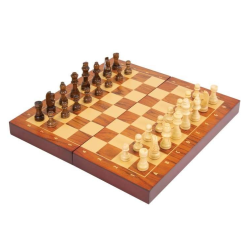 Jeux de Société - Plateau en Bois Pliable : Jeu d'échecs