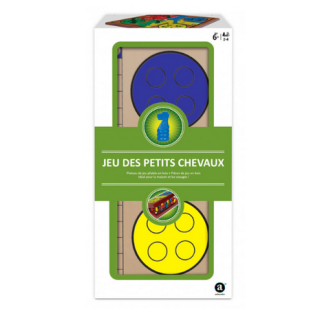 Jeux de Société - Plateau en Bois Pliable : Petits Chevaux