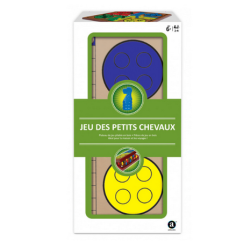 Jeux de Société - Plateau en Bois Pliable : Petits Chevaux