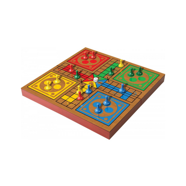 Jeux de Société - Plateau en Bois Pliable : Petits Chevaux