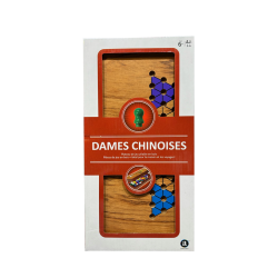Jeux de Société - Plateau en Bois Pliable : Dames Chinoises