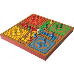 Jeux de Société - Plateau en Bois Pliable : Dames Chinoises