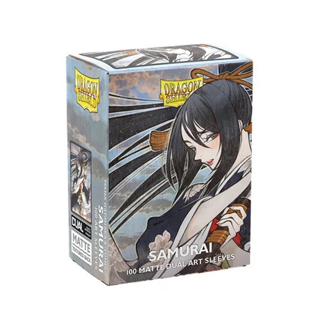 Dragon Shield - 100 Standard Sleeves - Matte Dual Art : Samurai