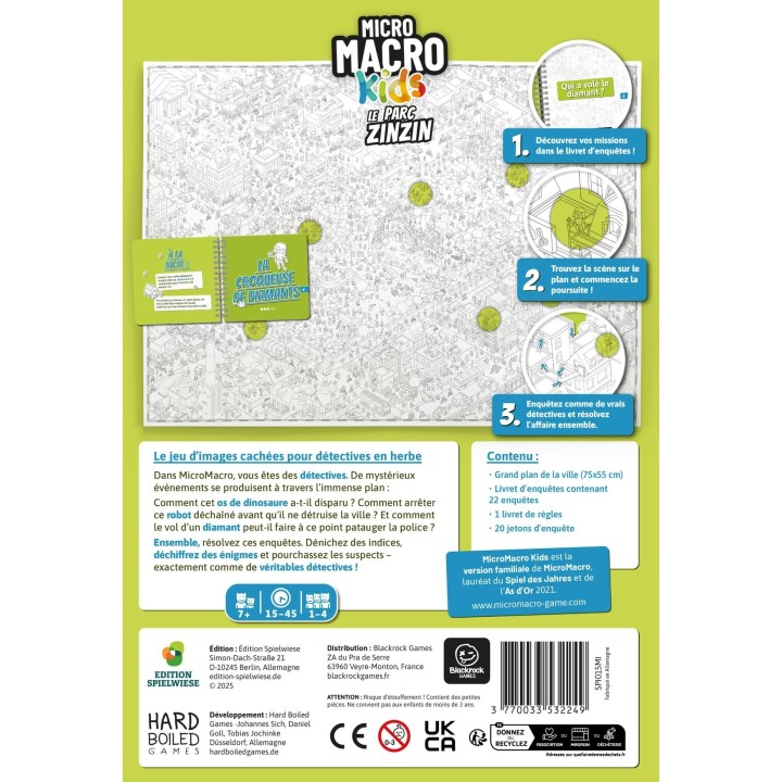 Jeux de Société - MicroMacro Kids - Le Parc Zinzin