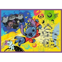 Puzzle - Stitch Amusant - 4x250 Pièces