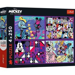 Puzzle - Mickey et ses Amis - 4x250 Pièces