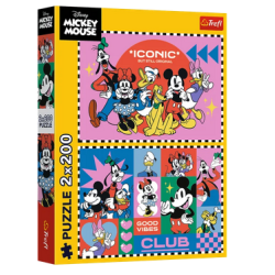Puzzle Trefl : Mickey avec ses amis - 2 x 200 Pièces
