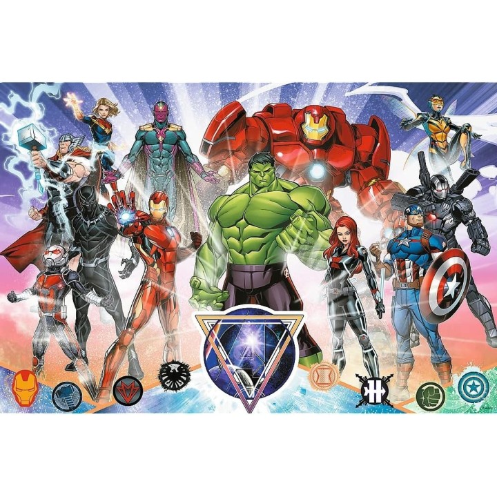 Puzzle Trefl Junior - Avengers Courageux - 160 Pièces Super Shape XL