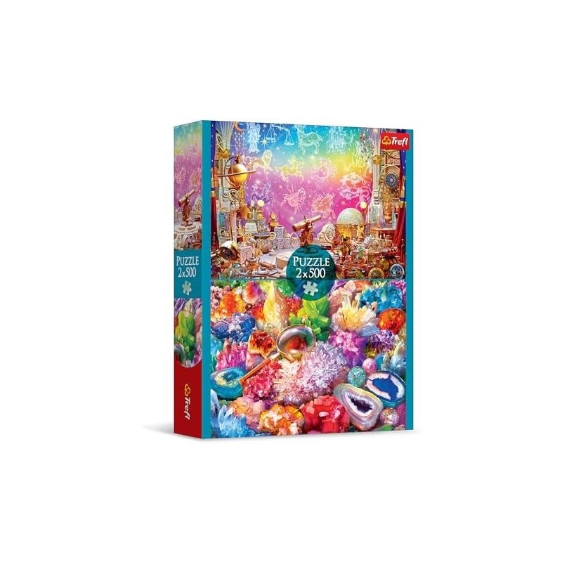 Puzzle Trefl - 2 Puzzles - Cosmos et Cristaux - 2X500 pièces