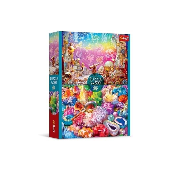 Puzzle Trefl - 2 Puzzles - Cosmos et Cristaux - 2X500 pièces