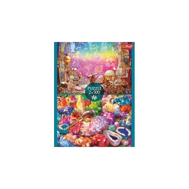 Puzzle Trefl - 2 Puzzles - Cosmos et Cristaux - 2X500 pièces
