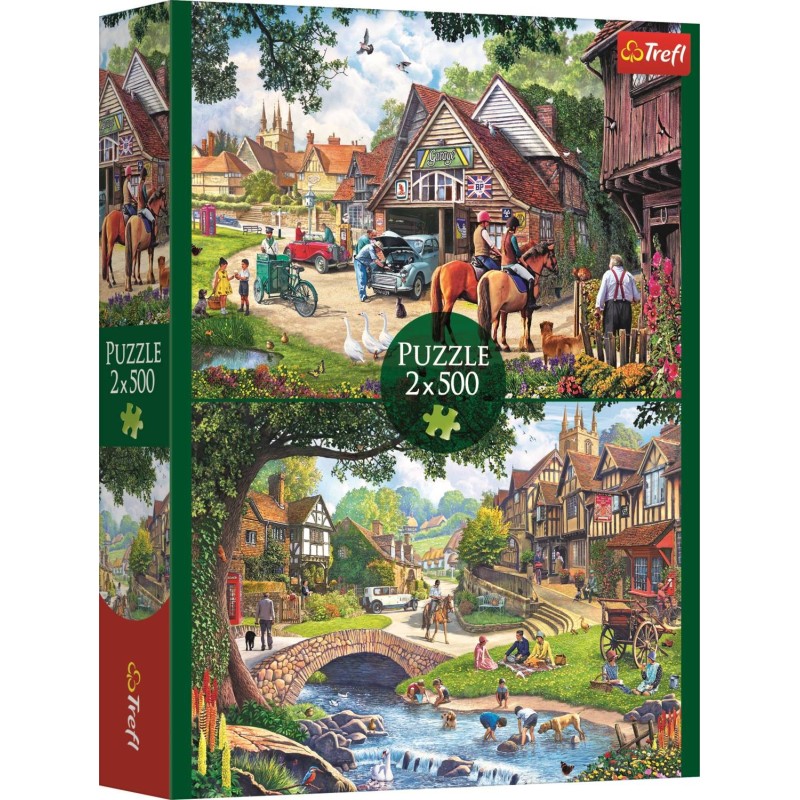 Puzzle Trefl - 2 Puzzles - La Vie Idyllique - 2X500 pièces