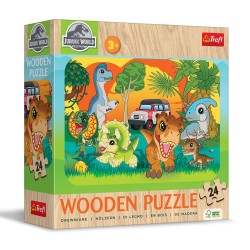 Puzzle Trefl Bois - Jurassic World Kids - 24 pièces