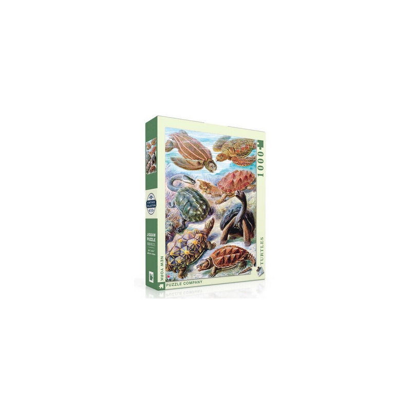 Puzzle New York Puzzle Company - Vintage Collection - Turtles - 1000 Pièces Puzzle New York Puzzle Company - Vintage Collection - Turtles - 1000 Pièces