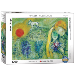 Puzzle Eurographics Fine Art - Marc Chagall - Les Amoureux de Vence - 1000 pièces