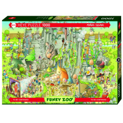 Puzzle Heye : Funky Zoo -Jurassic Habitat de Marino Degano - 1000 Pièc