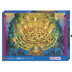 Puzzle Heye - Marino Degano : That's Life Deep Down - 2000 Pièces