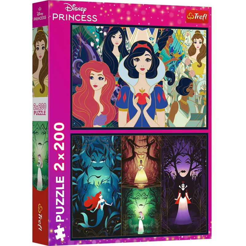 Puzzle Trefl - 2 Puzzles - Disney : Princesses Charmantes - 2x200 pièces