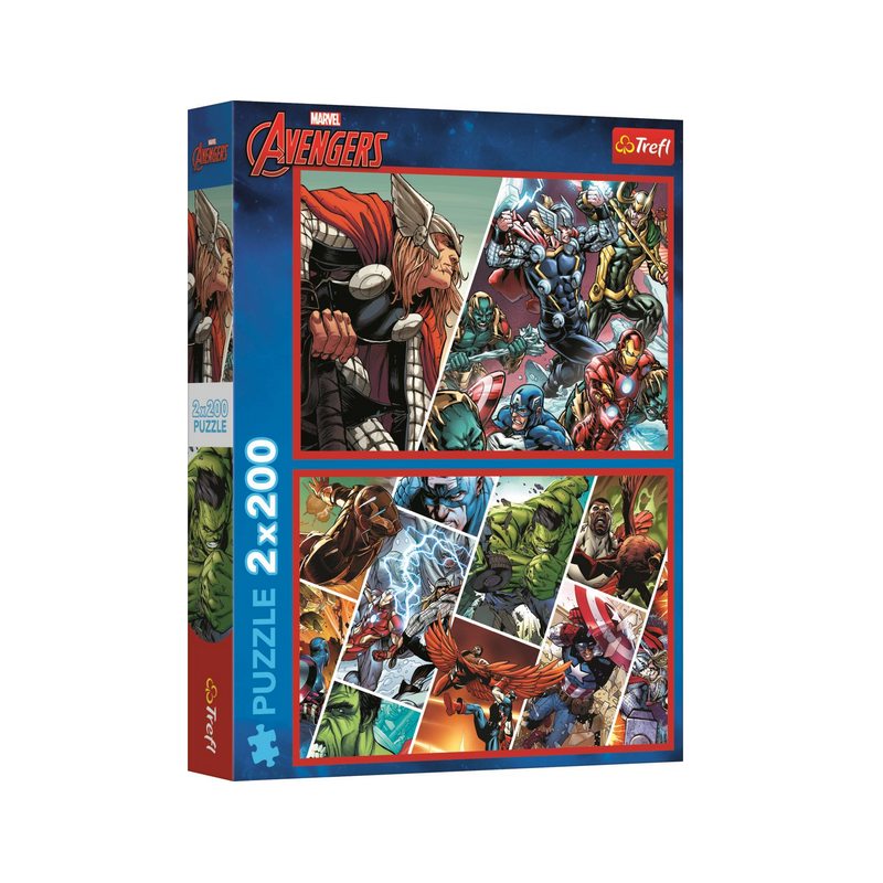 Puzzle Trefl - 2 Puzzles - Disney Marvel The Avengers : Défenseurs Du Monde - 2x200 pièces Puzzle Trefl - 2 Puzzles - Disney Marvel The Avengers : Défenseurs Du Monde - 2x200 pièces