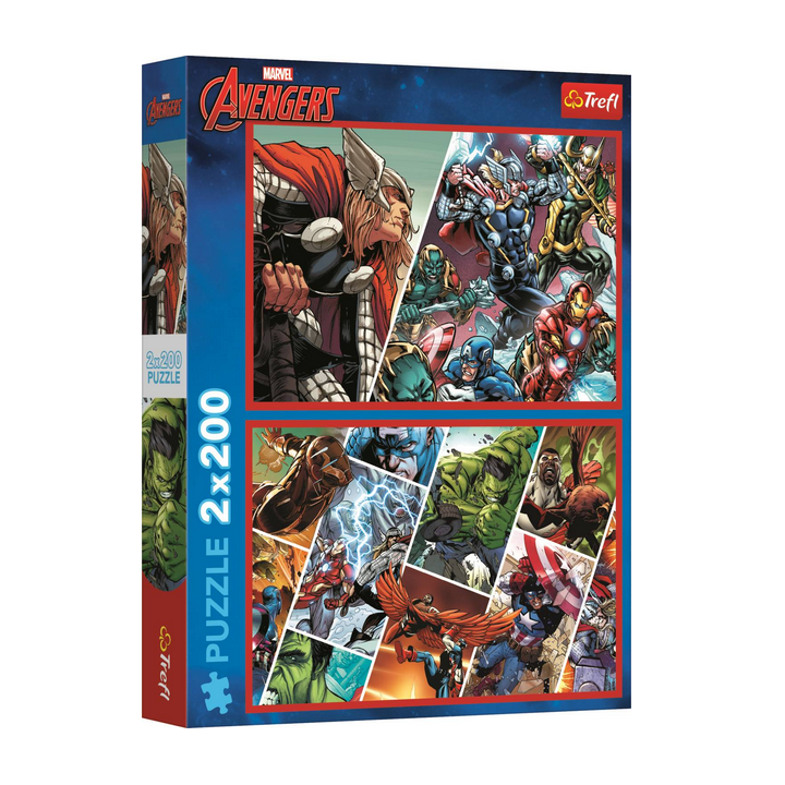 Puzzle Trefl - 2 Puzzles - Disney Marvel The Avengers : Défenseurs Du Monde - 2x200 pièces