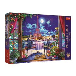 Puzzle Trefl - Tea Time : Clair De Lune Parisien - 1000 pièces