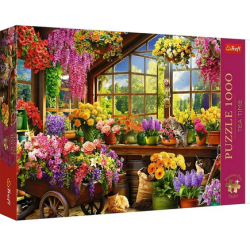 Puzzle Trefl Premium Plus - Tea Time : Préparation du printemps - 1000 pièces