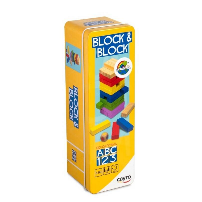 Jeux de société - Coffret métallique Cayro Block & Block Jeux de société - Coffret métallique Cayro Block & Block