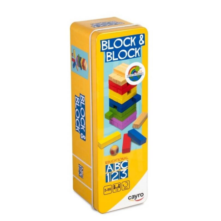 Jeux de société - Coffret métallique Cayro Block & Block