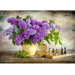 Puzzle Enjoy Puzzle : Lilac and Chess - 1000 Pièces