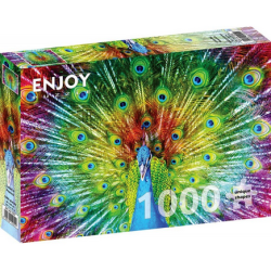 Puzzle Enjoy Puzzle : Colorful Peacock - 1000 Pièces
