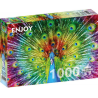Puzzle Enjoy Puzzle : Colorful Peacock - 1000 Pièces