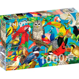 Puzzle Enjoy Puzzle : Feathered Frenzy - 1000 Pièces