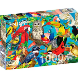 Puzzle Enjoy Puzzle : Feathered Frenzy - 1000 Pièces