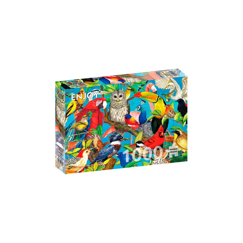 Puzzle Enjoy Puzzle : Feathered Frenzy - 1000 Pièces Puzzle Enjoy Puzzle : Feathered Frenzy - 1000 Pièces