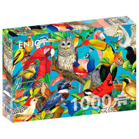 Puzzle Enjoy Puzzle : Feathered Frenzy - 1000 Pièces