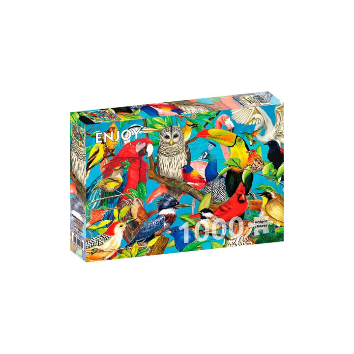 Puzzle Enjoy Puzzle : Feathered Frenzy - 1000 Pièces