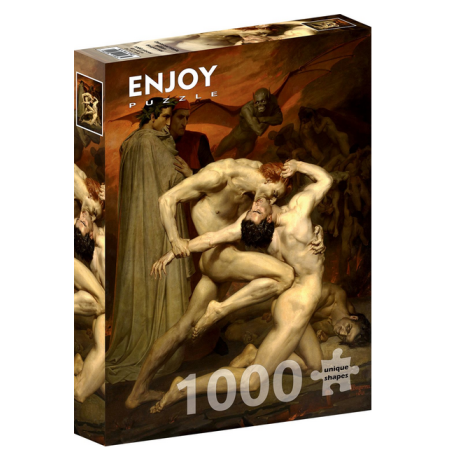 Puzzle Enjoy Puzzle - William Bouguereau : Dante et Virgile - 1000 Pièces