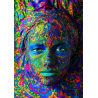 Puzzle Enjoy Puzzle - Woman with Color Art Makeup - 1000 Pièces