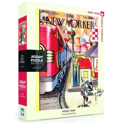 Puzzle New York Puzzle Company - Jigsaw Puzzle - The New Yorker : Model Train - 500 Pièces