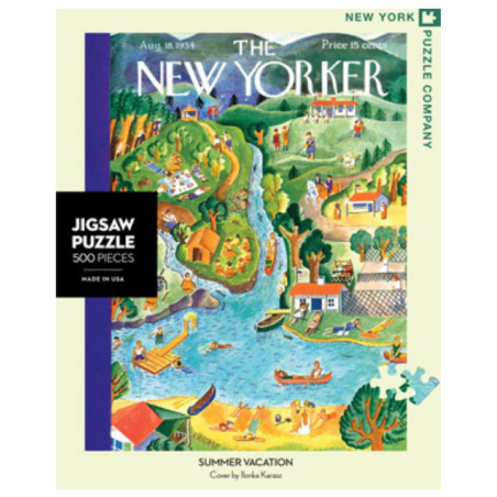 Puzzle New York Puzzle Company - Jigsaw Puzzle - The New Yorker : Summer Vacation - 500 Pièces