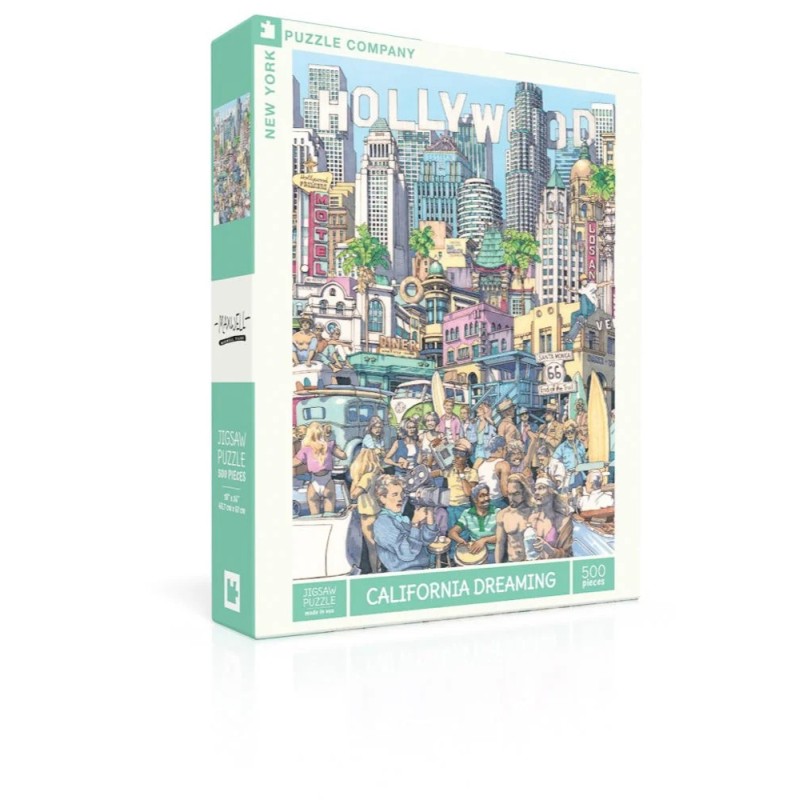 Puzzle New York Puzzle Company - California Dreaming - Max Tilse - 500 Pièces Puzzle New York Puzzle Company - California Dreaming - Max Tilse - 500 Pièces