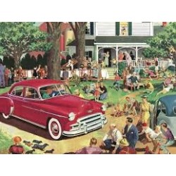 Puzzle New York Puzzle Company - Family Reunion - General Motors - 1000 Pièces