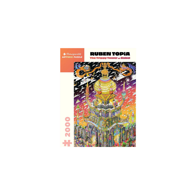 Puzzle Pomegranate - The Trippy Tower of Babel - 2000 pièces Puzzle Pomegranate - The Trippy Tower of Babel - 2000 pièces