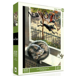Puzzle New York Puzzle Company - Jigsaw Puzzle - The New Yorker : Let Sleeping Cats Lie - 500 Pièces
