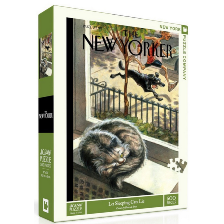 Puzzle New York Puzzle Company - Jigsaw Puzzle - The New Yorker : Let Sleeping Cats Lie - 500 Pièces
