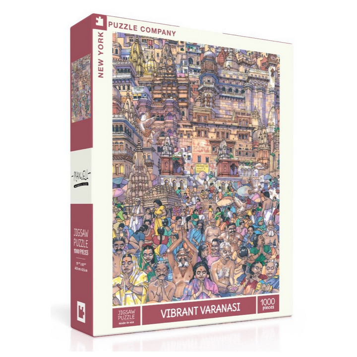 Puzzle New York Puzzle Company - The New Yorker : Max Tilse - Vibrant Varanasi - 1000 Pièces