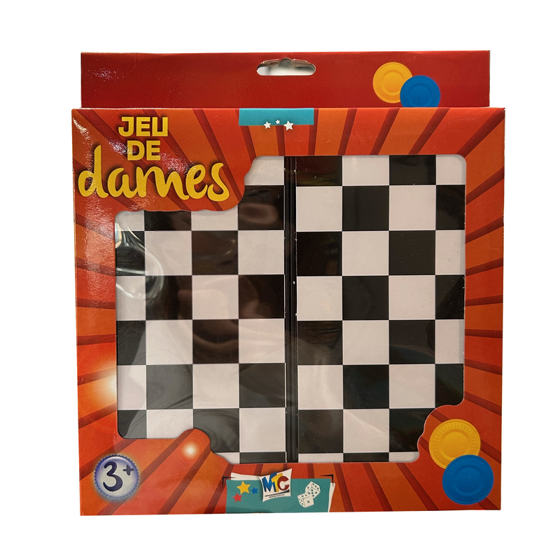 Jeux de société - Jeu de Dames : Version voyage Jeux de société - Jeu de Dames : Version voyage