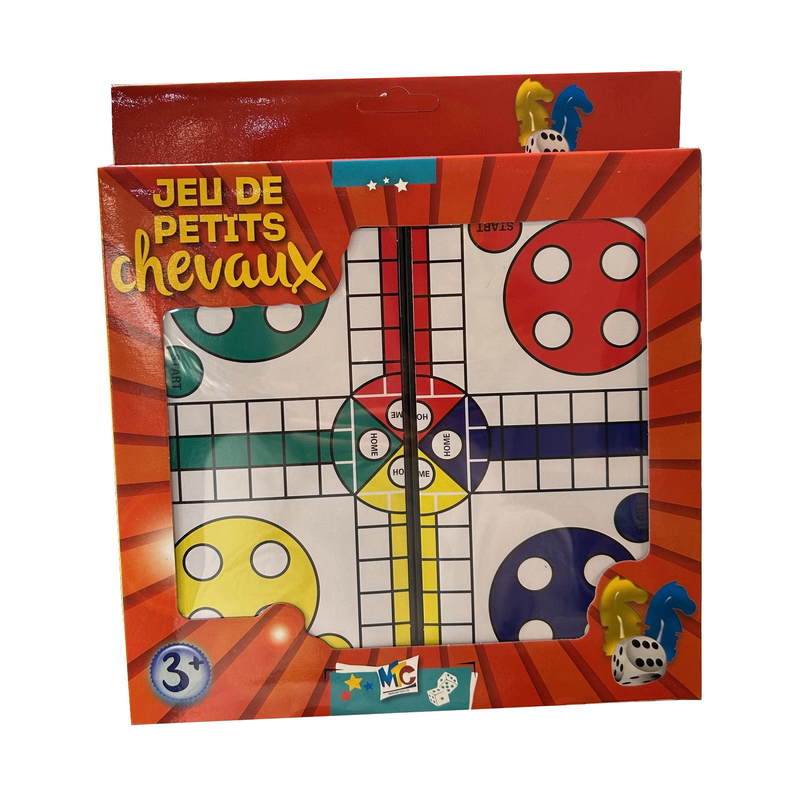 Jeux de société - Jeu de Petits Chevaux : Version voyage Jeux de société - Jeu de Petits Chevaux : Version voyage