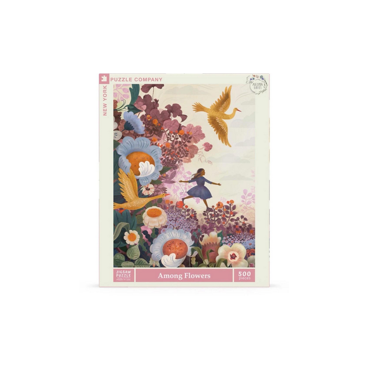 Puzzle New York Puzzle Company - The New Yorker : Among Flowers - 500 Pièces