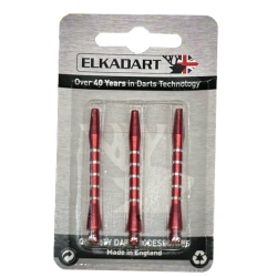 Embouts Fléchettes Alu Couleur Uni : Rouge